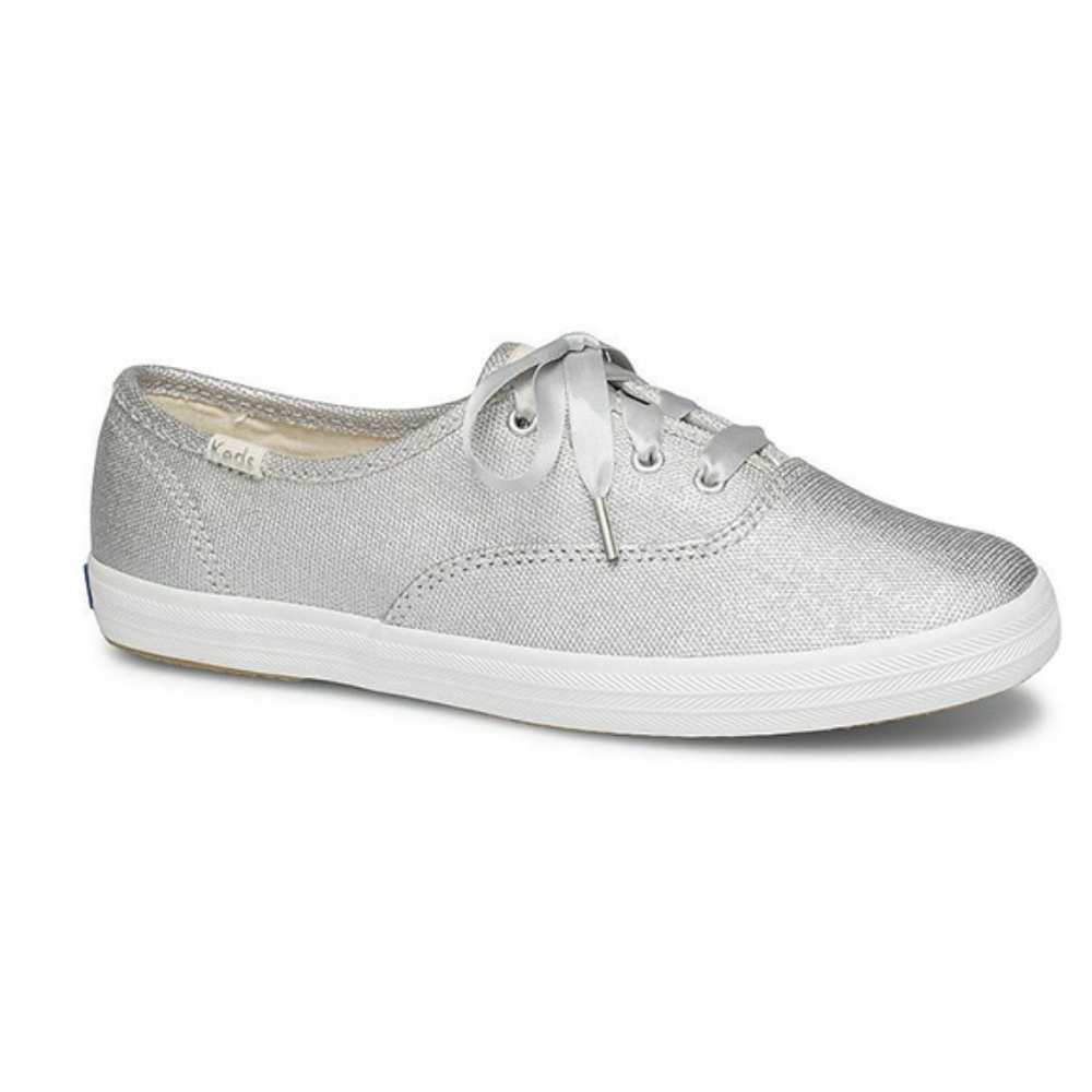 NWB KEDS Champion Matte Brushed Metallic Silver - Picture 2 of 8
